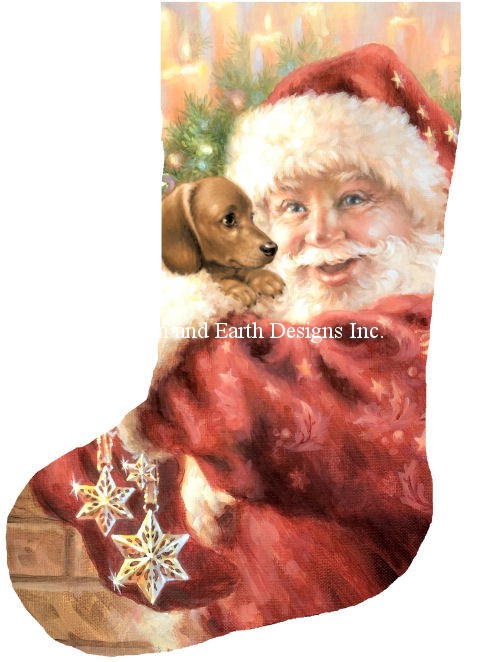 Stocking Dachshund For Christmas - Click Image to Close